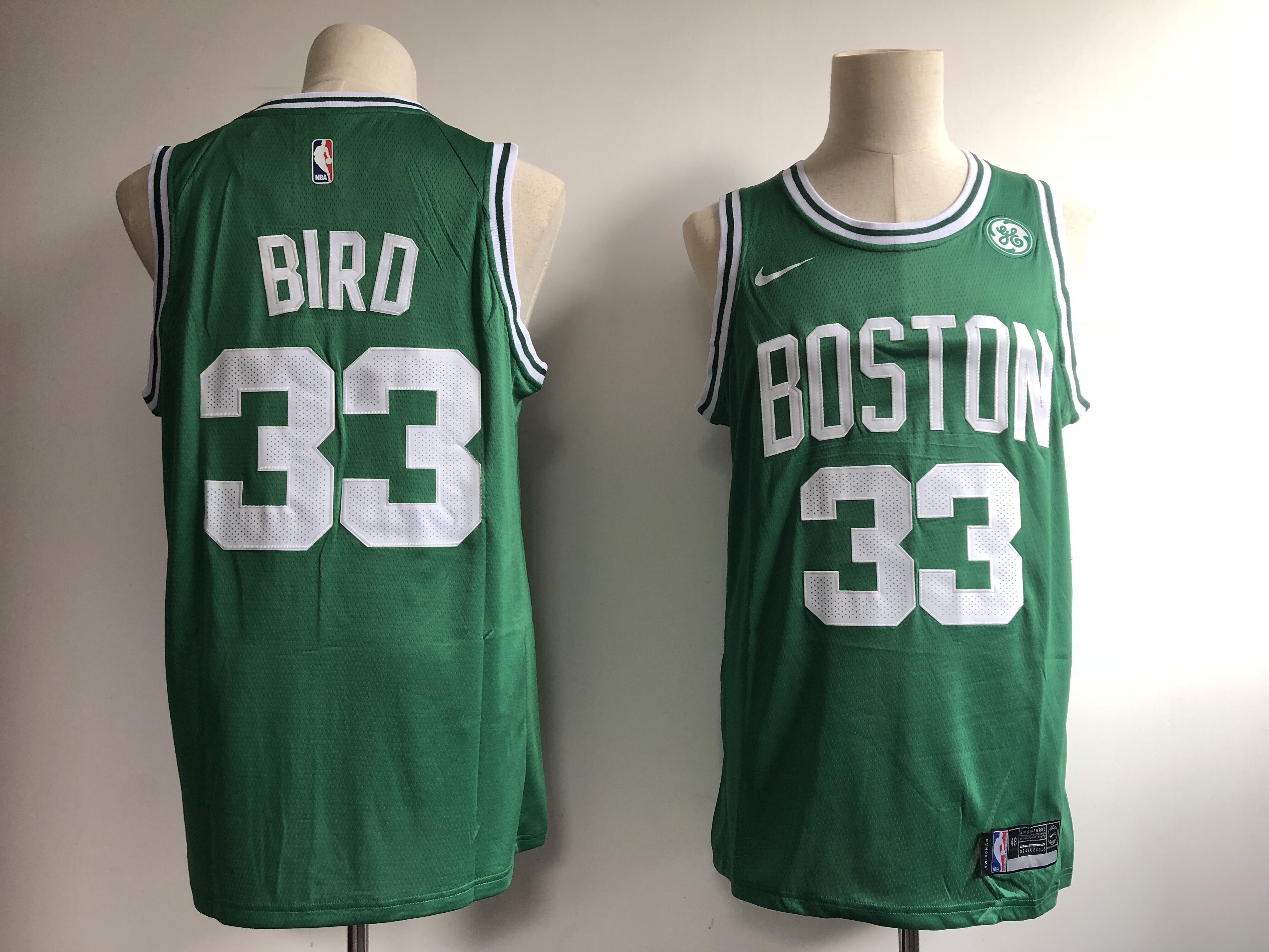 Men Boston Celtics 33 Bird Green Game Nike NBA Jerseys